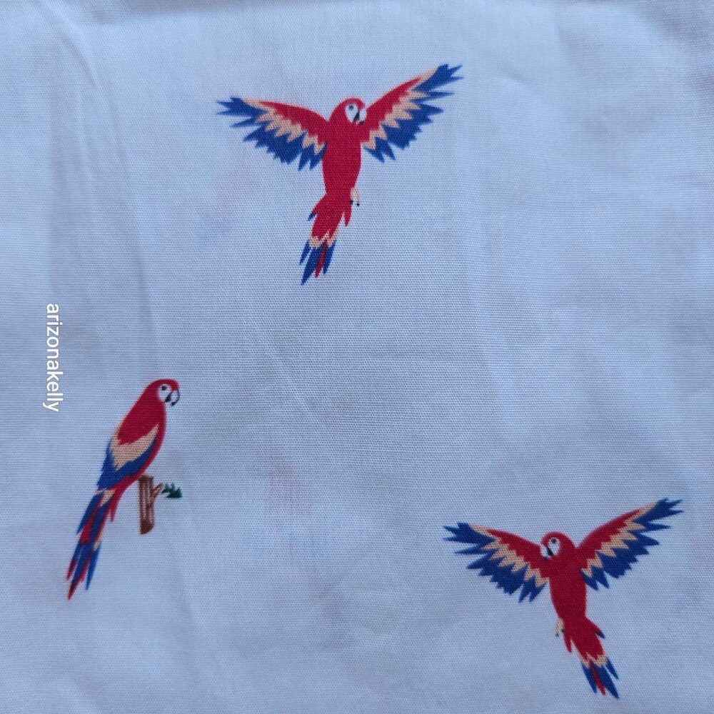 NWT Brooks Brothers Cotton Button Down Shirt Kids OR Petite Woman Parrots Bird - Picture 5 of 9